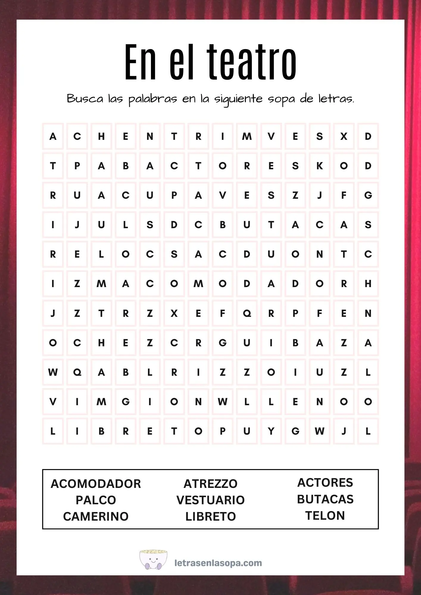 sopas de letras adultos gratis en el teatro grande sopas de letras adultos gratis en el teatro grande