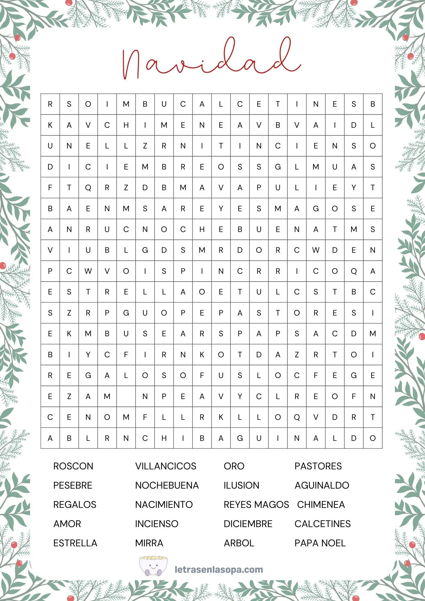 sopas de letras de navidad para imprimir descargar sopas de letras de navidad para imprimir descargar