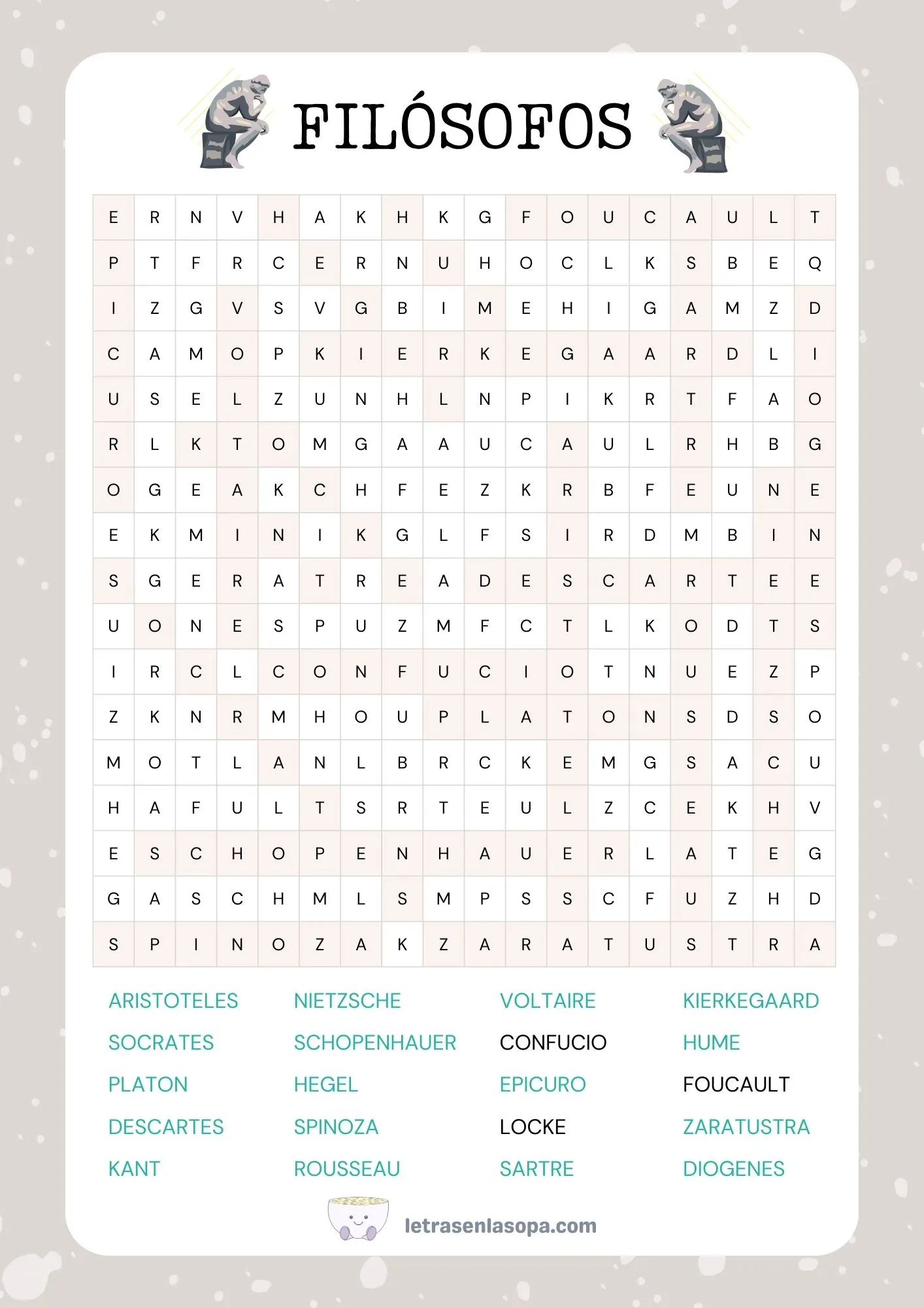soluciones sopas de letras para adultos difíciles gratis