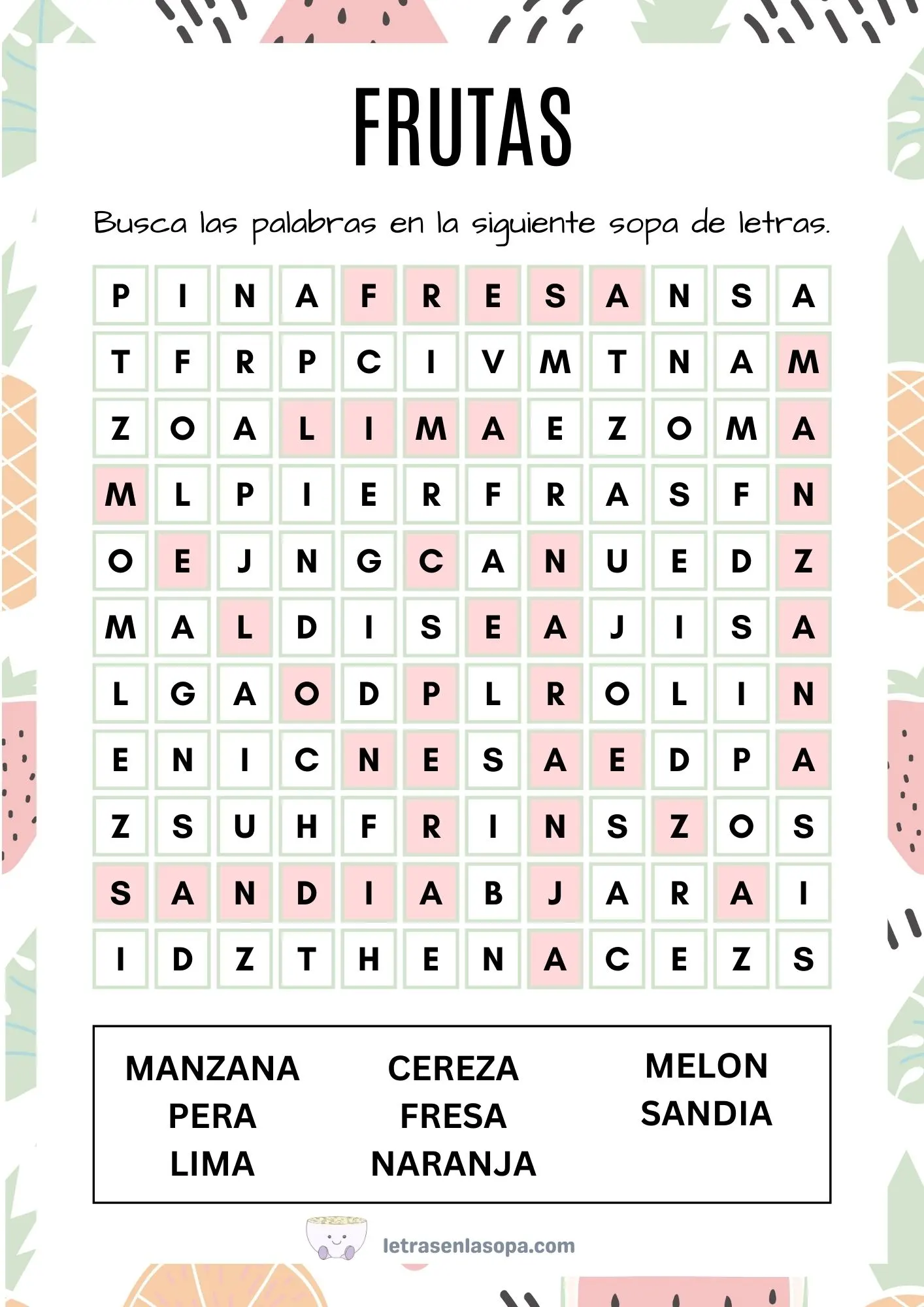 soluciones sopas de letras para adultos mayores en la oficina en el aeropuerto