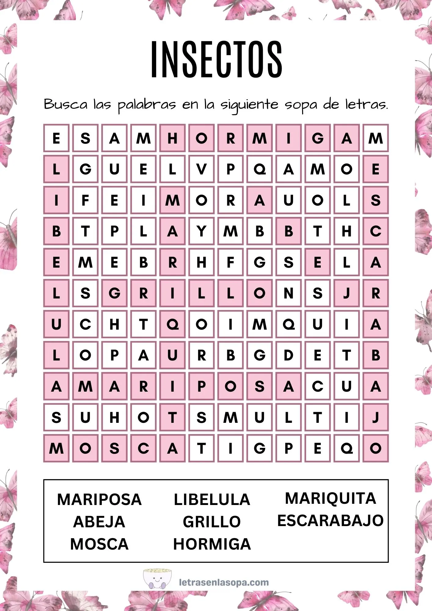 soluciones sopas de letras para adultos mayores en la oficina en el aeropuerto